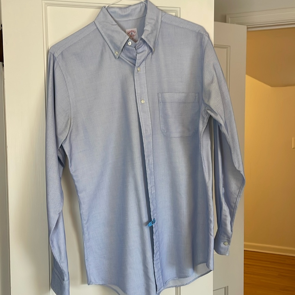 Brooks bros small check button down